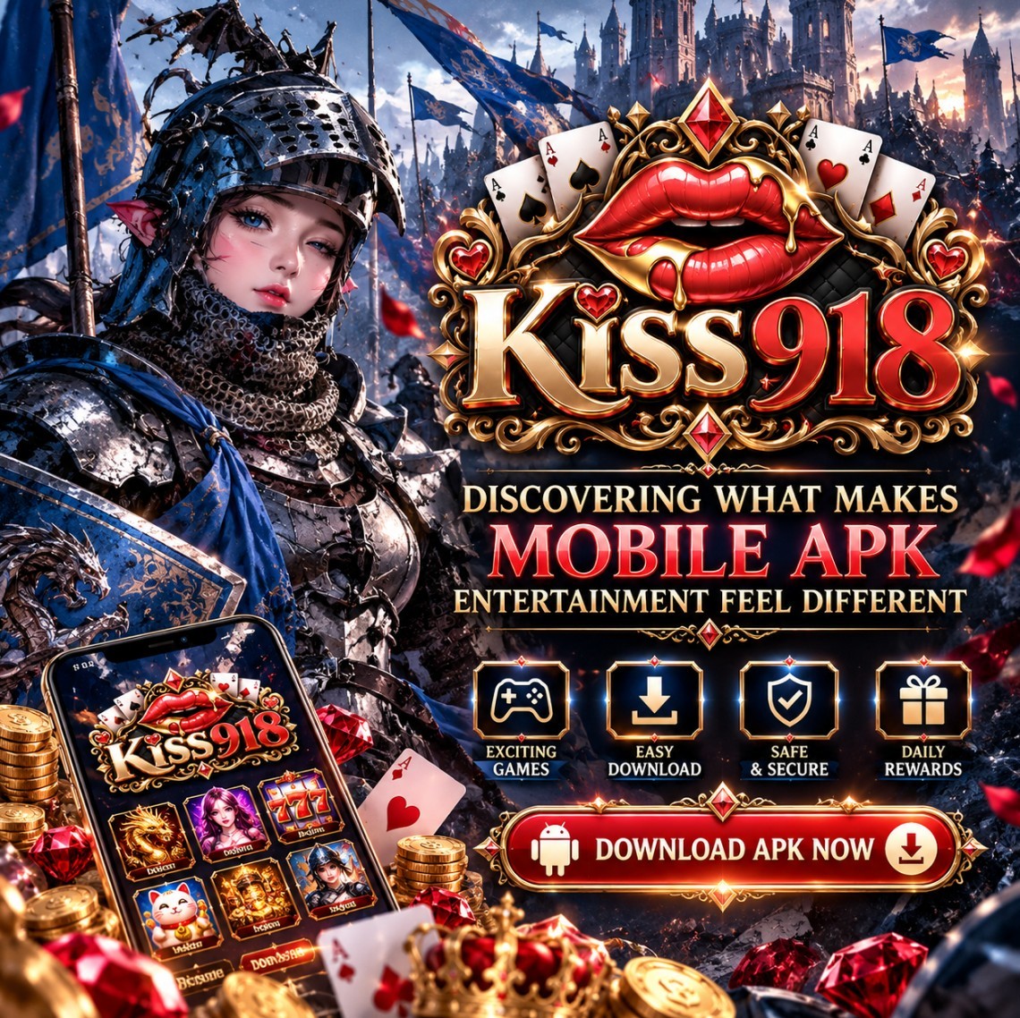 918kiss Official banner — slot and live casino games